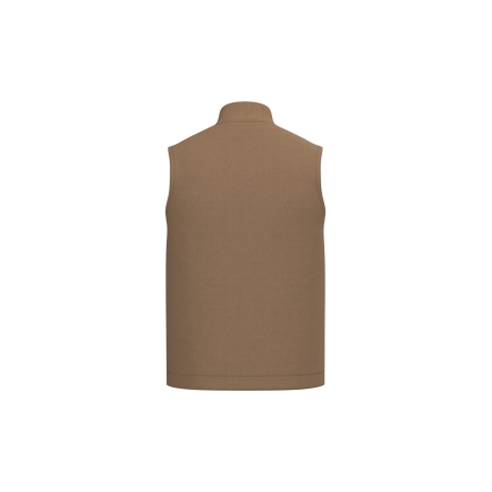 Bodywarmer rembourré col teddy écoresponsable Native Spirit Marron – vue 2