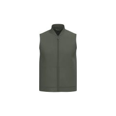 Bodywarmer rembourré col teddy Native Spirit Vert Organic Khaki