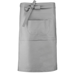 Tablier coton long Gris clair Kariban – taille unique