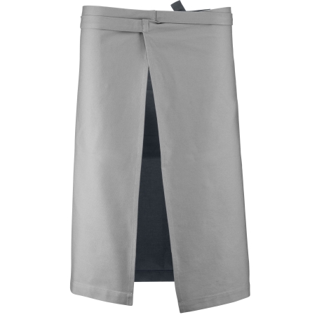 Tablier coton long Gris clair Kariban – taille unique – vue 2