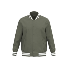 Veste Teddy Rembourrée Écoresponsable Unisexe Vert Kaki – Native Spirit