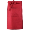 Tablier coton long Rouge Kariban – Tablier professionnel personnalisé