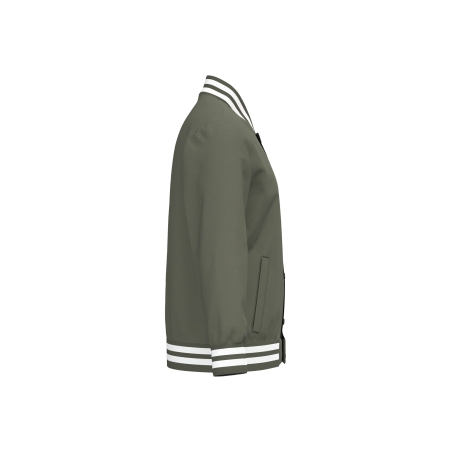 Veste Teddy Rembourrée Écoresponsable Unisexe Vert Kaki – Native Spirit – vue 3