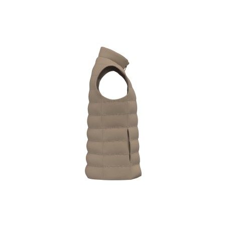 Bodywarmer matelassé écoresponsable femme Beige Native Spirit – vue 3