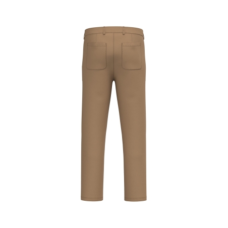 Pantalon utility écoresponsable délavé homme Marron – Native Spirit – vue 2