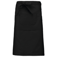 Tablier polycoton long Kariban – Noir – Taille unique