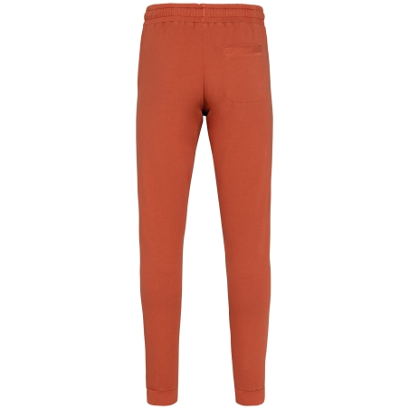Jogging French Terry écoresponsable unisexe Orange Washed Pomelo – Native Spirit – vue 2