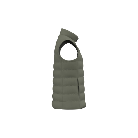 Bodywarmer écoresponsable matelassé femme Vert Organic Khaki – Native Spirit – vue 3