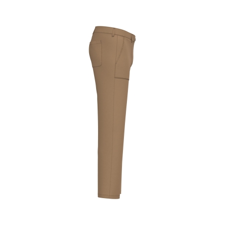 Pantalon utility écoresponsable délavé homme Marron – Native Spirit – vue 3