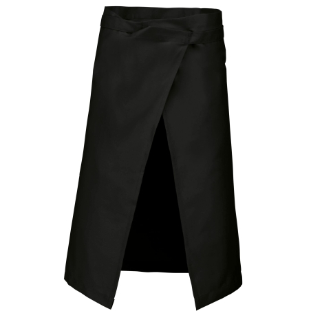 Tablier polycoton long Kariban – Noir – Taille unique – vue 2