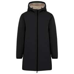 Veste imperméable sherpa écoresponsable unisexe Noir – Native Spirit
