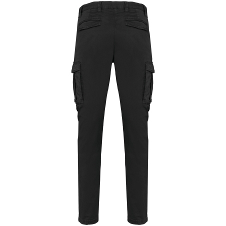 Pantalon cargo écoresponsable délavé Washed Black Native Spirit – vue 2