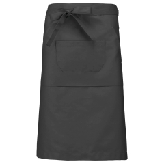 Tablier polycoton long Kariban – Gris foncé professionnel