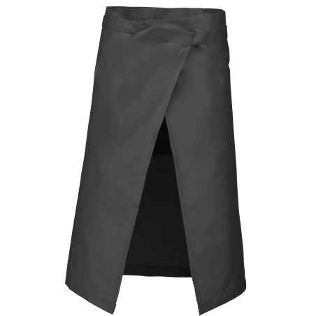 Tablier polycoton long Kariban – Gris foncé professionnel – vue 2