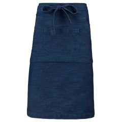 Tablier polycoton long Denim Kariban – Bleu