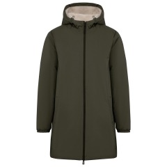 Veste imperméable sherpa écoresponsable Native Spirit – Vert Kaki