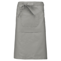 Tablier polycoton long gris Kariban – Taille unique