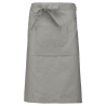 Tablier polycoton long gris Kariban – Taille unique
