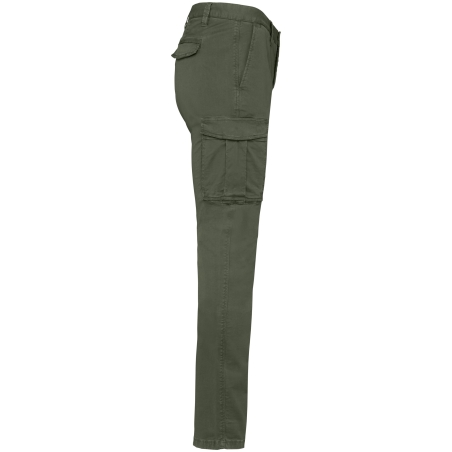 Pantalon cargo écoresponsable délavé Washed Organic Khaki Native Spirit – vue 3