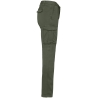 Pantalon cargo écoresponsable délavé Washed Organic Khaki Native Spirit – vue 3