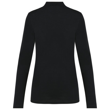 Polo Supima® manches longues femme Noir – Kariban Premium – vue 2