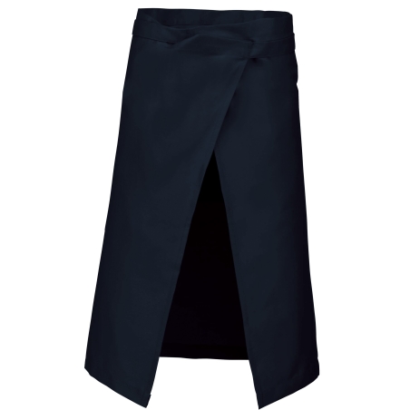Tablier polycoton long Marine – Kariban – vue 2