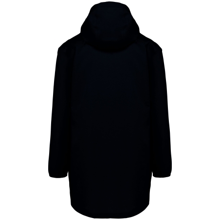 Veste imperméable écoresponsable unisexe Noire – Native Spirit – vue 2