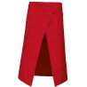 Tablier polycoton long Rouge Kariban – Taille unique – vue 2