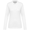 Polo Supima® manches longues femme Blanc – Kariban Premium
