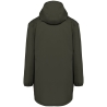 Veste imperméable écoresponsable unisexe Vert Organic Khaki – Native Spirit – vue 2