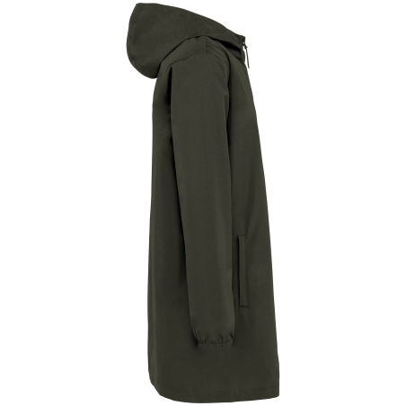 Veste imperméable écoresponsable unisexe Vert Organic Khaki – Native Spirit – vue 3
