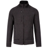 Veste Zippée Chinée Homme Gris Dark Grey Melange Kariban