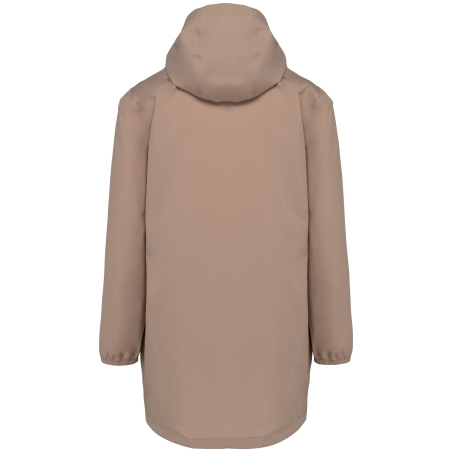 Veste imperméable écoresponsable unisexe Beige – Native Spirit – vue 2