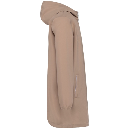 Veste imperméable écoresponsable unisexe Beige – Native Spirit – vue 3