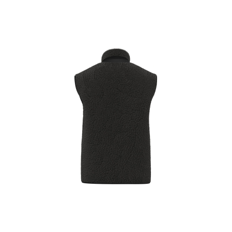 Bodywarmer écoresponsable en sherpa unisexe Noir – vue 2