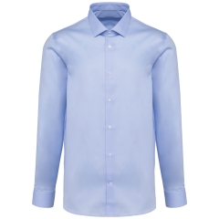 Chemise Oxford Pinpoint Manches Longues Bleu – Kariban Premium