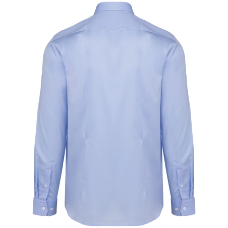 Chemise Oxford Pinpoint Manches Longues Bleu – Kariban Premium – vue 2