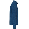 Veste zippée chinée Kariban homme – Bleu (Light Royal Blue Melange) – vue 3