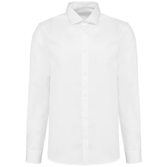 Chemise Oxford Pinpoint Blanc Manches Longues Kariban Premium