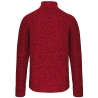 Veste Zippée Chinée Homme Rouge Kariban – Full Zip 345 g/m² – vue 2
