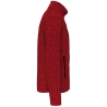 Veste Zippée Chinée Homme Rouge Kariban – Full Zip 345 g/m² – vue 3