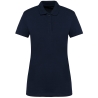 Polo Supima® manches courtes femme Marine