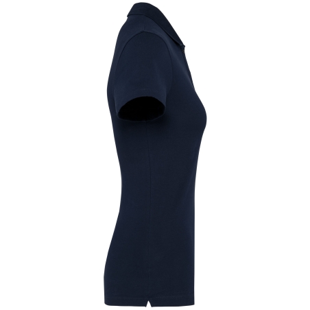 Polo Supima® manches courtes femme Marine – vue 3