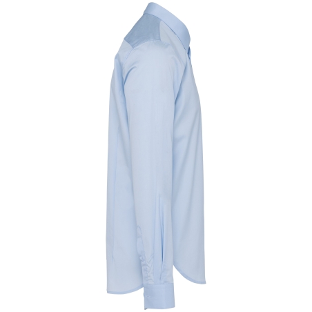 Chemise Popeline Manches Longues Homme Kariban Premium – Ciel – vue 3