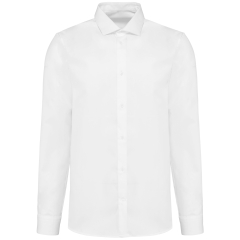Chemise popeline manches longues homme Blanc – Kariban Premium