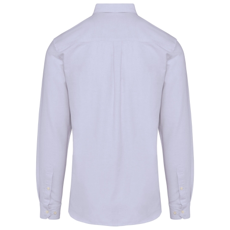 Chemise Oxford Manches Longues Homme Bleu – Kariban Premium – vue 2
