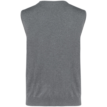 Gilet col V Supima® Homme Gris Chiné – Kariban Premium – vue 2