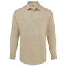 Chemise de service unisexe vert kaki Premier – Personnalisable