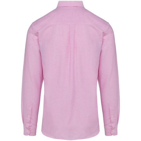 Chemise Oxford Manches Longues Homme Rose – Kariban Premium – vue 2