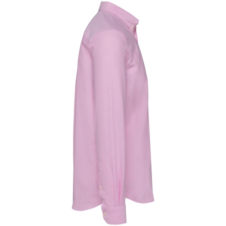 Chemise Oxford Manches Longues Homme Rose – Kariban Premium – vue 3